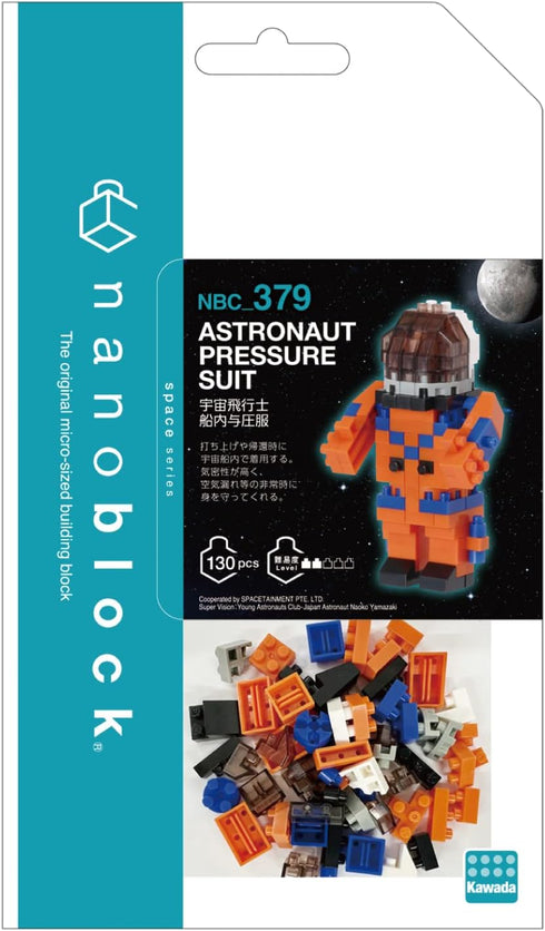 nanoblock - Space - Astronaut Onboard Pressure Suit, Collection Series Building Kit
