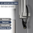 Secure Black Refrigerator Lock with Keys, 19.7" Childproof Cable Lock for French Door Fridge & Cabinet