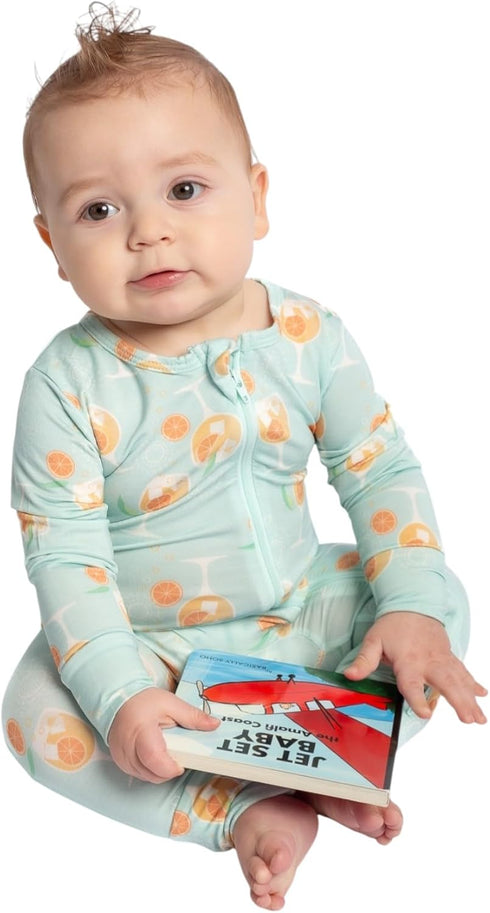 Baby Romper & Baby Book Set Viscose from Bamboo Pajamas for Babies