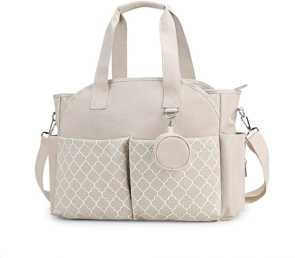 Lmbabter Diaper Bag Tote with Changing Station Upgrade Multi-Function Baby Bag with