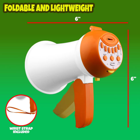5-6-7-8+ Megaphone for Kids - Cool Voice Changer Toy for Kids - Record & Play and Siren - Ideal Gift for Boys & Girls
