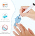 Fuutreo 16 Pcs Baby Bottle Labels for Daycare Labels Reusable Waterproof Silicone Name Bands Writable Baby Bottle Name