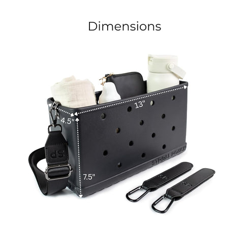 Stroll Pouch - Waterproof EVA Baby Stroller Organizer with Shoulder Strap, Customizable Like a Bogg Bag, Wipe-Clean
