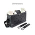 Stroll Pouch - Waterproof EVA Baby Stroller Organizer with Shoulder Strap, Customizable Like a Bogg Bag, Wipe-Clean