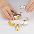 3D Brain Teasers Metal Puzzles Toy, Mind Puzzles for Adults, Smart Gifts for Boys and Girls, Gold and Silver.