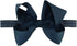 RuffleButts Girls Navy Bow Headband - One Size