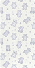 miaozhen Cotton Crib Sheets for Baby Boys Girls Soft Breathable Lilac Funny Bear