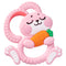 Duannick Easter Baby Teething Toys for 3+ Months, Silicone Bunny Rabbit Teether for
