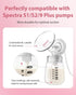 S1/S2/9 2Pcs 2Pcs 29mm Pump Parts Compatible with Spectra Plus, Duckbill Valves and Flange (Not Original Spectra