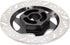4Pack ShareGoo Metal 12mm Hex Hub Wheel Rim Tires Brake Disc Compatible with Traxxas Tamiya HSP HPI Redcat Racing 1/10 RC On-Road Car (Black)