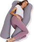 Bedbee Pregnancy Pillow for Sleeping, U Shaped Maternity Pillow with Microfiber Removable Cover,