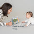 Tummy-time 3D Taf Toys Savannah Infant Soft Crinkle Activity Book with Huge Baby Safe Mirror, Activities, Textures