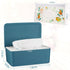 Blue Diaper Wipes Dispenser - Keeps Wipes Fresh and Accessible