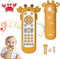 Baby TV Remote Control Toy - Cute Crab Soft Silicone Cover Teething Toy, Realistic Musical Remote Control for Toddlers