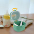 LIOOBO Portable Formula Dispenser Container with Four Compartments Sealed Milk Powder Holder for Travel and Outdoor Use