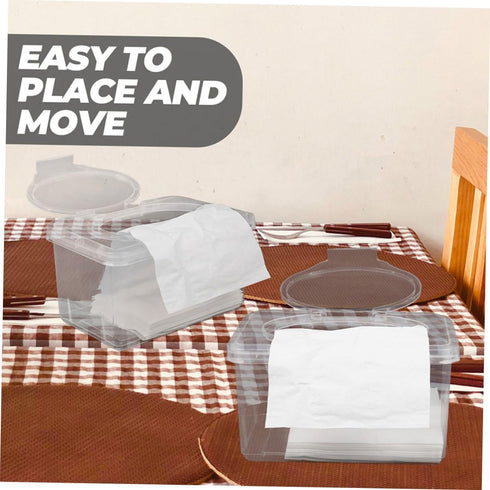 OUNONA Wipes Dispenser Ergonomic Storage Case for Refillable for Bathroom Bedroom and Living Versatile with Wide Mouth