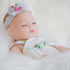 ENA Reborn Baby Doll Realistic Silicone Vinyl 10 inch Weighted Soft Body Lifelike Doll Gift Set for Ages 3+ (Slip Dress