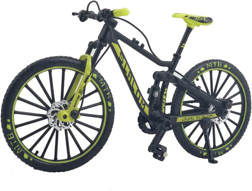 Ailejia Mountain Bike Toy Mini Cake Topper - Dirt MTB Bicycle Ornament Model for Home Decoration Crafts (Black Green)
