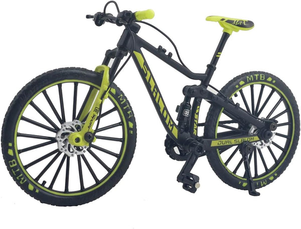 Ailejia Mountain Bike Toy Mini Cake Topper - Dirt MTB Bicycle Ornament Model for Home Decoration Crafts (Black Green)