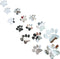 Tenare 14 Pcs Dog Paw Print Mirror Stickers - Removable Acrylic Wall Decors for Bathroom, Living Room, Bedroom Art