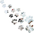 Tenare 14 Pcs Dog Paw Print Mirror Stickers - Removable Acrylic Wall Decors for Bathroom, Living Room, Bedroom Art