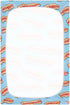 Pigsaly 27x39 Inch Crib Sheets Bacon Slices Blue Baby Sheet for Standard Crib Mattress Boys Girls Toddler Bed Sheets