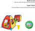 UTEX 3 in 1 Pop Up Play Tent with Tunnel and Ball Pit for Kids, Indoor/Outdoor Playhouse, Yellow
