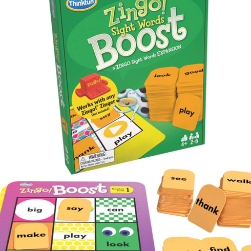Think Fun Zingo! Sight Words Boost - Engaging Brain Game for Kids Aged 4 and Up, Expansion Pack