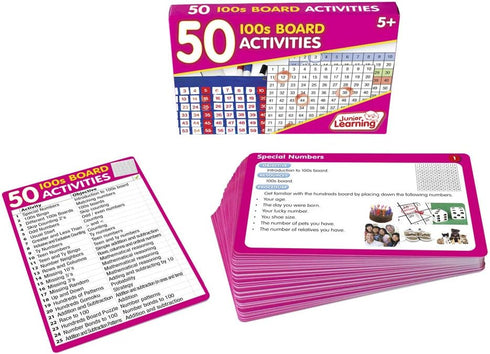 Junior Learning 50 100s Board Activities for Educational Fun