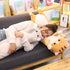 Cute Cat Plush Long Body Pillow - Soft Doll Pillows for Kids Girls, 19 Inches, Gray, 1 Count