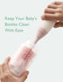 Momcozy Bottle Brush Kit with Push-Press Foam Design - Newborn Essentials Gift, Portable Cleaning Tool for Home