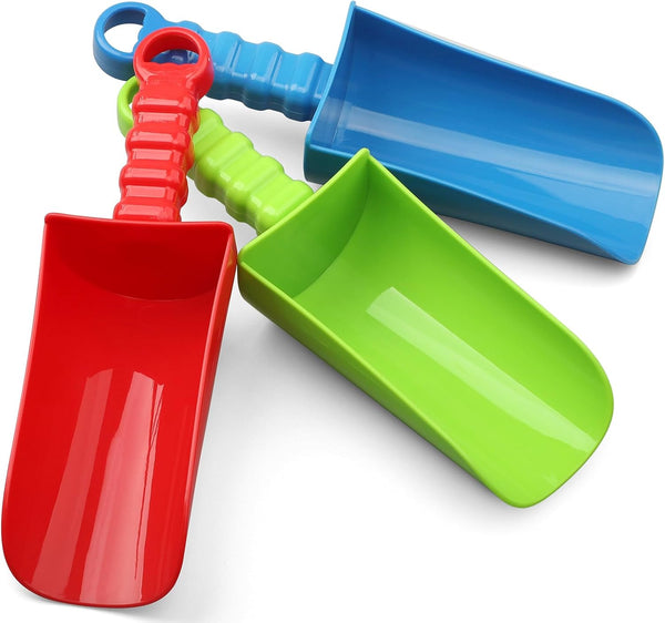 Upgrade 9" Beach Sand Shovels Scooping Toys Set, Beach Spade with Anti