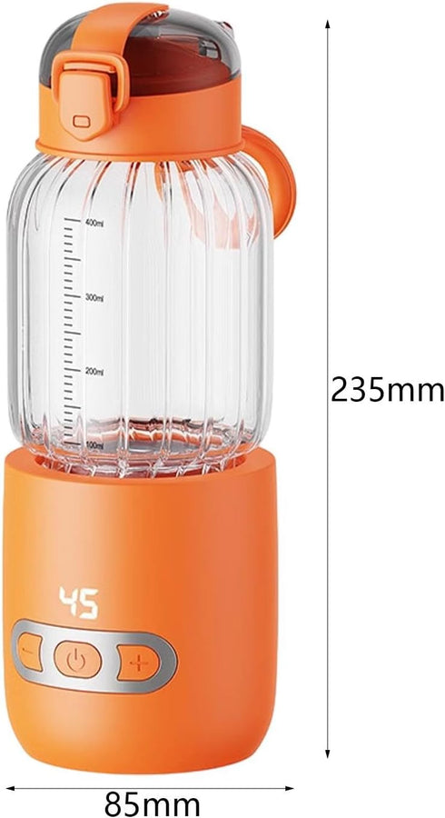 Llazsybz 400ml Portable Warmer with Smart Temperature Control, Orange