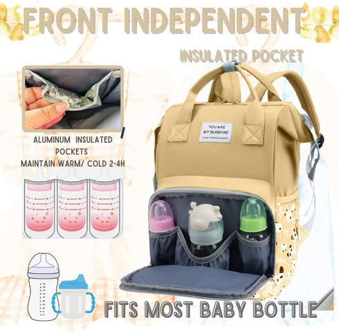 MARYAS Backpack Small Diaper Bag - Paaleras para Bebe - Toddler Diaper Bag, New Born Baby Essentials Must Haves, Cute