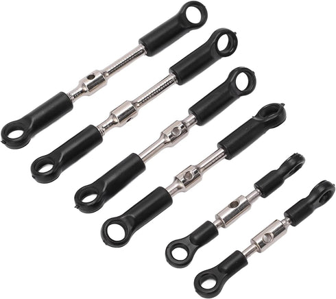 Pssopp RC Tie Rods Set, RC Tie Link Servo Link Rods for WLtoys 144001 144002 124018 124019 124017 124016 Cars