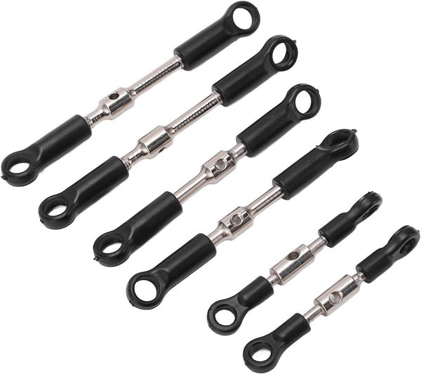 Pssopp RC Tie Rods Set, RC Tie Link Servo Link Rods for WLtoys 144001 144002 124018 124019 124017 124016 Cars