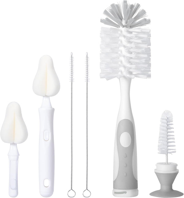 CAREBABYMORE Baby Bottle Brush Set with Nipple Cleaner and Suction, 10.2" Cleaning Brush