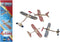 Balsa Wood Airplane Kits - Set of 4 Wooden Airplane Toys, 2 Rubberband Powered and 2 Glider Planes