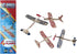 Balsa Wood Airplane Kits - Set of 4 Wooden Airplane Toys, 2 Rubberband Powered and 2 Glider Planes