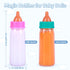 8 Set BABESIDE Baby Doll Bottles with Disappearing Milk and Juice Magic Bottles, Magnetic Pacifiers and Pacifier Clips