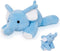 5 lbs 27" Weighted Elephant Stuffed Animal, Giant Blue Plush Pillow for Kids and Adults
