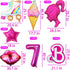 9pcs Pink Balloon Hot Pink Princess Foil Balloon Pink Girls Head Balloons Pink Ba.bi Foil Balloons for Pink Princess Doll Theme Party Girl Birthday Baby Shower Princess Themed Decorations(7)