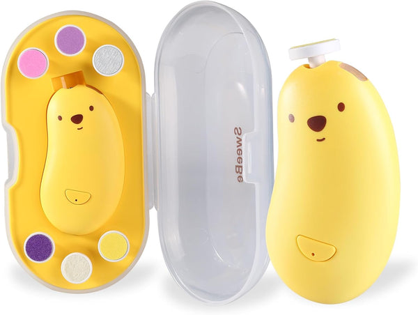 SweeBe Baby Nail File Electric, Gentle Rechargeable Nail Trimmer, Baby Nail Clippers Grooming