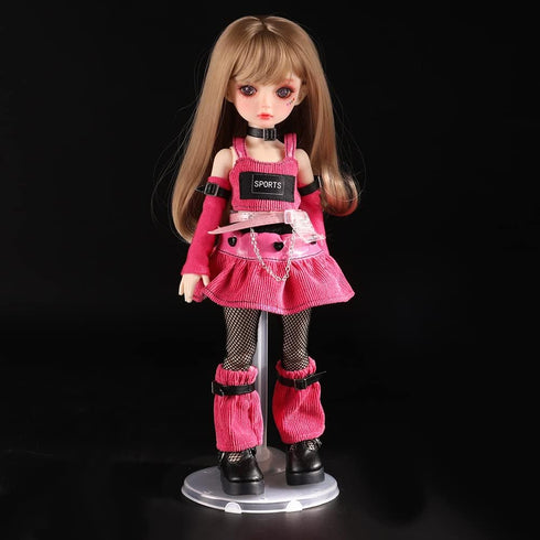 UCanaan 10 Pcs Doll Stands Display Holder for 11.5 Inch Dolls, White Transparent Model Support Frame for 11.8’’ 1/6