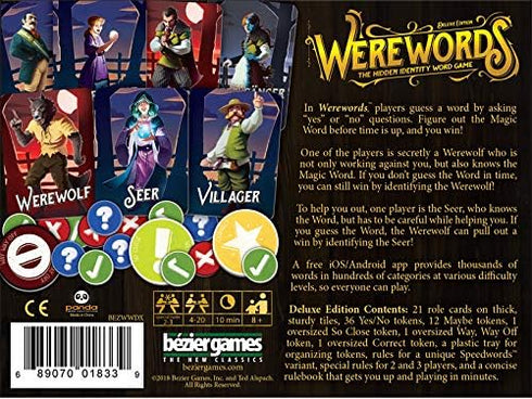 Werewords Deluxe, Fun Board Game for Families, Werewords Card Game, Great Game for Kids & Families