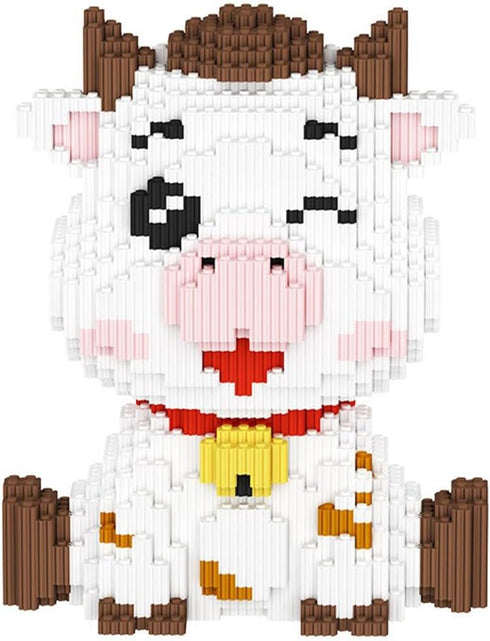 BDYDT Dairy Cattle Micro Building Blocks Set 1983 Pieces Gift for Adults