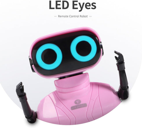 3-5 GILOBABY Remote Control Robot Toy for Kids Years, Flashing LED Eyes, Dancing and Flexible Moves, Auto Demo Mode