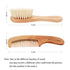 YARRA MODES Set YarraModes Baby Goat Hair Brush and Comb for Newborns & Toddlers| Eco-Friendly Safe Brush | Natural