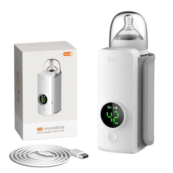 xeamun Portable Bottle Warmer,Travel-Friendly,Baby Milk Bottle Heating,Cordless & Rechargable,Baby Bottle Warmer,Comfortable Feeding Bottle