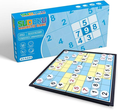 Magnetic Board Game Educational Toys for Beginner Boys Girls, Kids Adults Gifts (Sudoku, 6619)